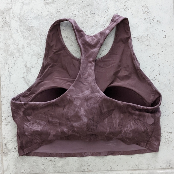 Uniqlo Purple Patterned Sports Bra - size Medium - Picture 2 of 3
